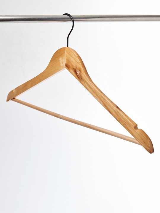 Pacific Winston Set Of 8 Wooden Clothes Hangers - Image 5