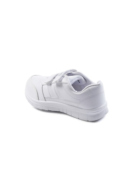 Force 10 kids White Velcro School Shoes - Image 5