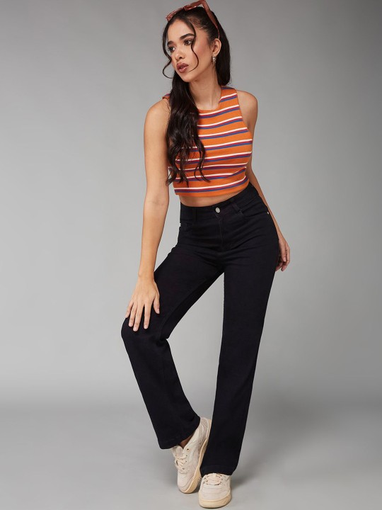 Women Straight Fit High-Rise Stretchable Jeans - Image 5