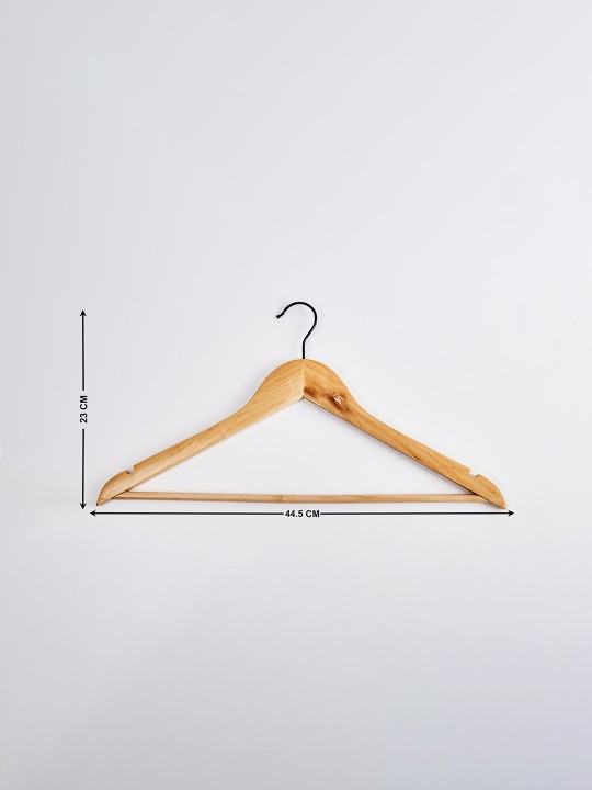 Pacific Winston Set Of 8 Wooden Clothes Hangers - Image 2