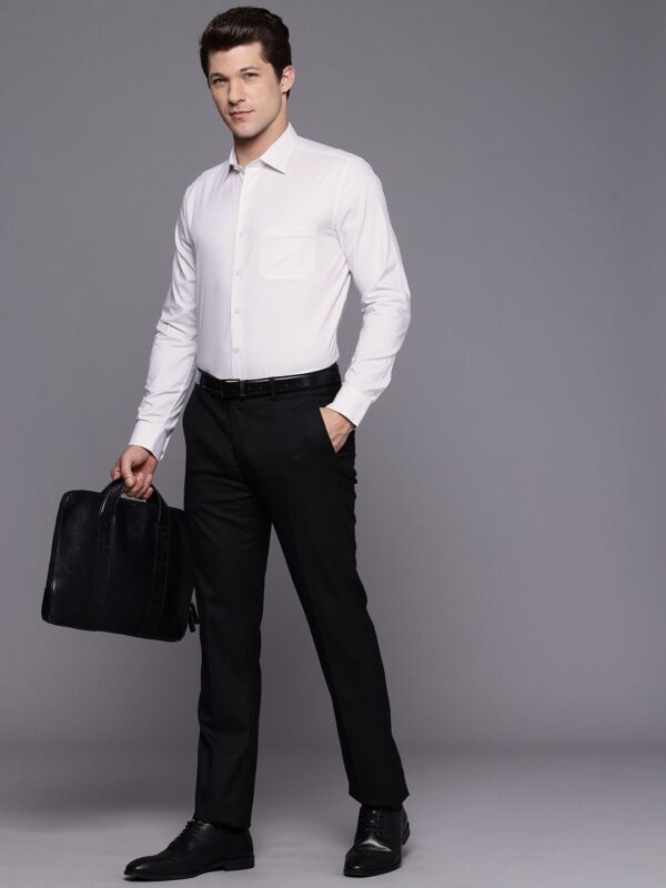 Slim Fit Printed Pure Cotton Formal Shirt - Image 8