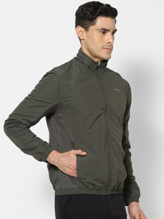 Domyos by Decathlon Men Khaki Dry-Fit Training Jacket - Image 4