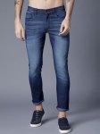 Men Blue Slim Fit Mid-Rise Clean Look Stretchable Jeans - Image 2