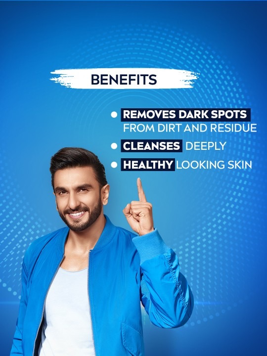Men Set of 3 Dark Spot Reduction Face Wash with 10X Vitamin C Effect - 100g each - Image 7