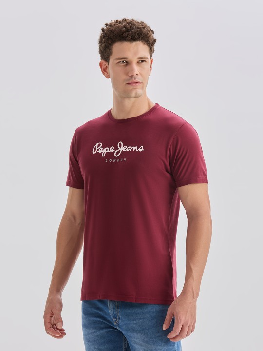 Men Maroon Solid Polo Collar T-shirt - Image 5