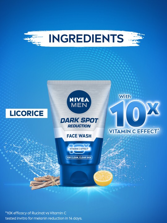 Men Set of 3 Dark Spot Reduction Face Wash with 10X Vitamin C Effect - 100g each - Image 6