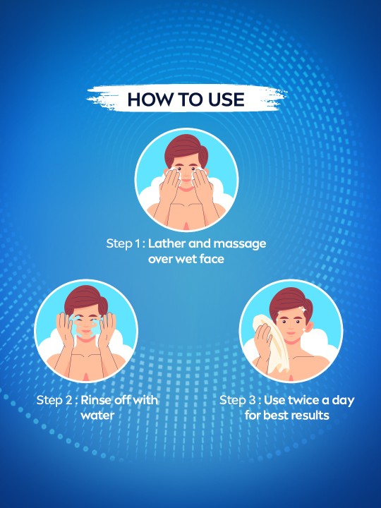 Men Set of 3 Dark Spot Reduction Face Wash with 10X Vitamin C Effect - 100g each - Image 5