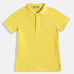 Boys Solid Polo T-shirt