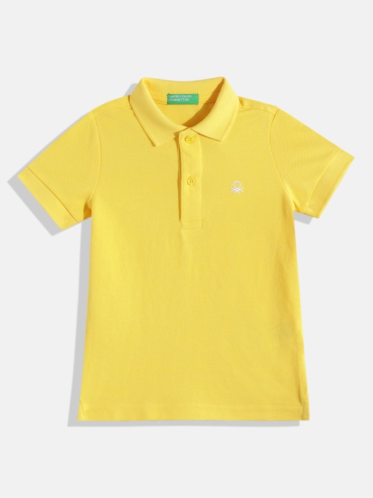 Boys Solid Polo T-shirt